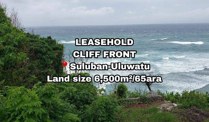 Disewakan tanah tebing di Jl.Pantai suluban,Pecatu - Uluwatu 1