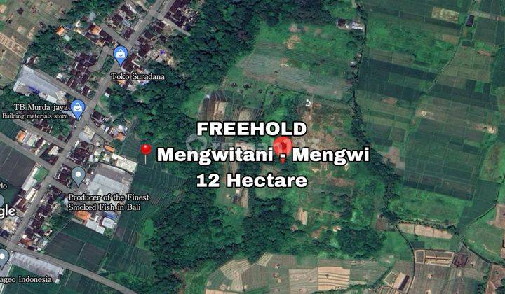 Dijual tanah 12 hektar di Mengwitani,Mengwi - Tabanan 1