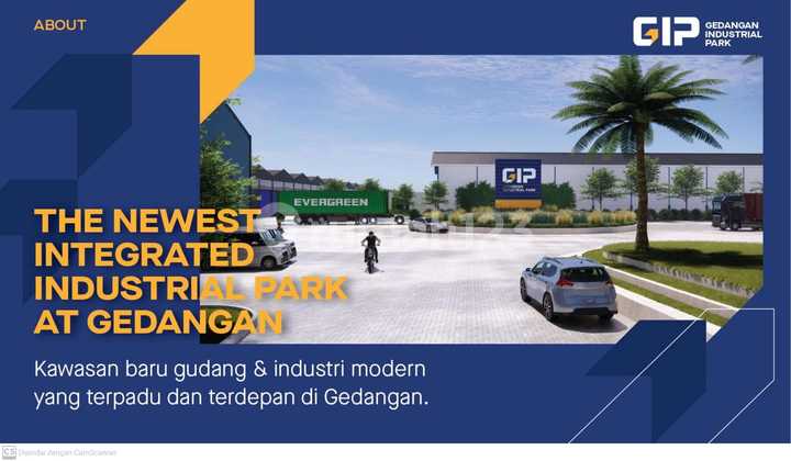 Dijual GUDANG GIP (Gedangan Industrial Park) Baru Gress