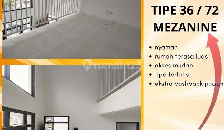 Rumah Mezanine Dp0 Free Biaya di Cluster Alamanda Bogor 3