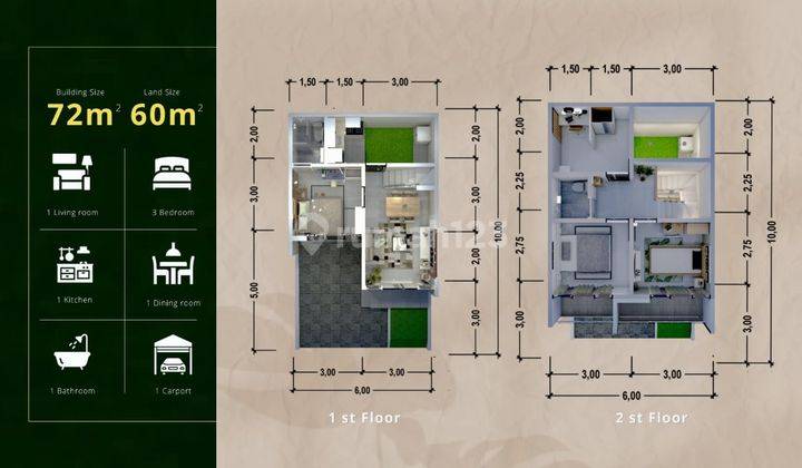Grand Alifia Rumah 2 Lantai Bogor Dekat Stasiun Cilebut Dan Toll 2