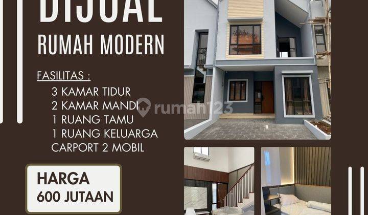 Rumah Murah 2 Lantai Estetik Pinggir Jalan Raya Bogor Jakarta 2