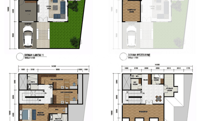 Rumah Baru Hook Citra Garden Jakarta Barat 3 Lantai Design American Classic 2