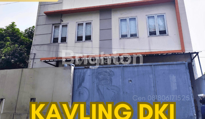 Kantor + Gudang Kavling DKI Meruya 3 Lantai Luas Banyak Ruang Murah Luas Dibawah NJOP