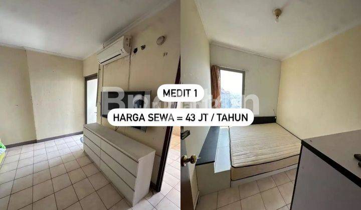 APARTEMEN 2 BEDROOM HIGH FLOOR MEDITERANIA GARDEN RESIDENCES 1 FURNISHED / MEDIT SEBELAH MALL CENTRAL PARK, TANJUNG DUREN, JAKARTA BARAT 1