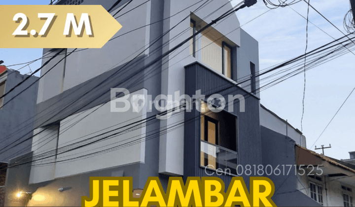 Rumah Hook Brand New 3½Lantai Jelambar Jakarta Barat 1