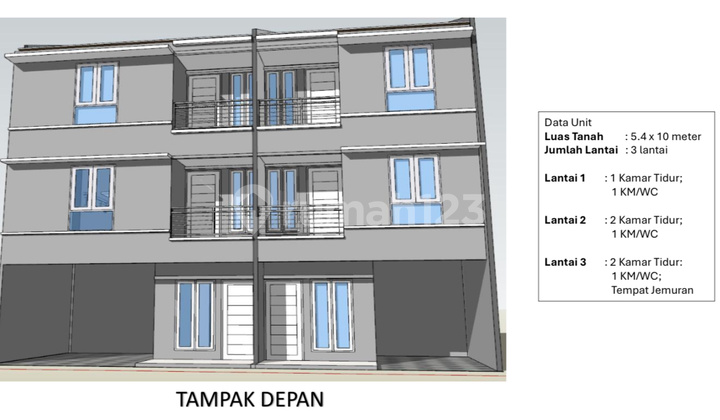 Rumah Baru 3Lt Strategis Bebas Banjir Tanjung Duren Jakarta Barat 2