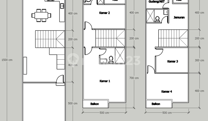 Brand New House 5x15 Strategic Location Row 2 Cars Queen's Garden West Jakarta 2
