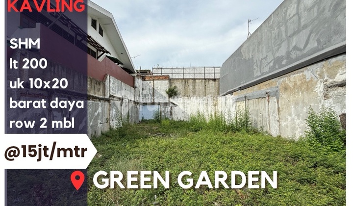 Lot 10x20 East Facing Green Garden West Jakarta Lot 10x20 East Facing Green Garden West Jakarta
