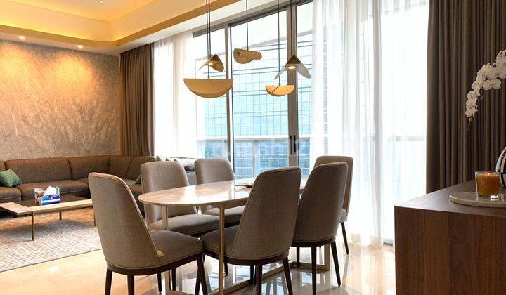 ruang makan apartemen anandamaya residences 3 kamar