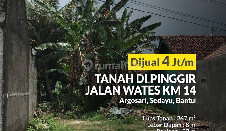 Tanah di Jalan Wates, Lokasi Strategis, Cocok Untuk Ruang Usaha 1