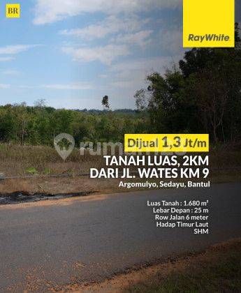 Dijual Tanah Luas Di Sedayu Bantul, Dekat Jalan Wates 1