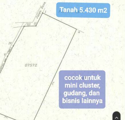 Dijual Tanah 5.430 m² Dekat Perumahan di Bekasi Utara 2