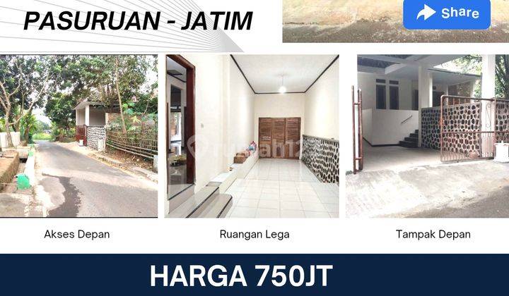 JualbCepat Rumah di Sentul Purwodadi Pasuruan Jawa Timur SHM 2