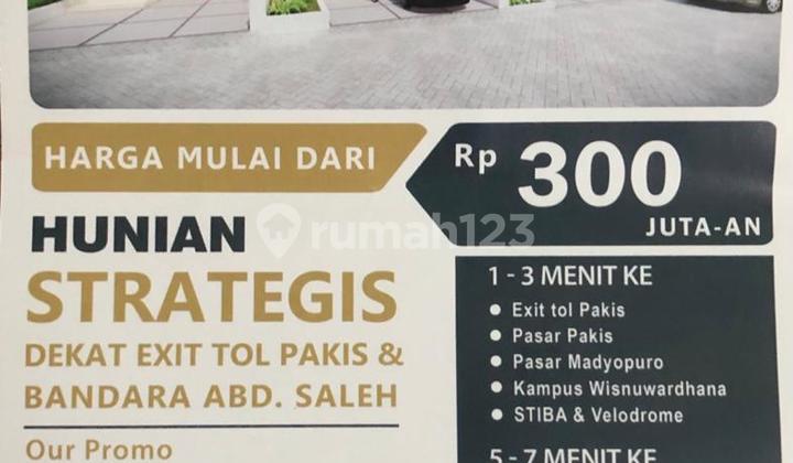 Rumah Murah Banyak Promo di Malang Dekat Exit Toll Pakis 9