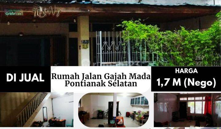 Rumah Pusat Kota Pontianak Selatan Di Jl.gajahmada  1