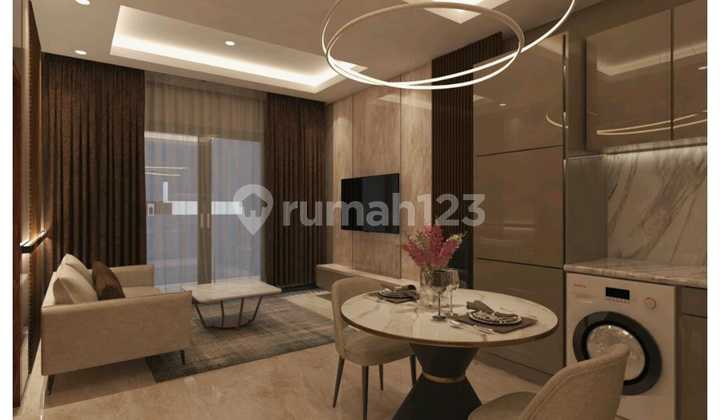 For Rent District 8 Apartment 1 Bedroom 53 M2 Area Brand New Ready to Occupy South Jakarta