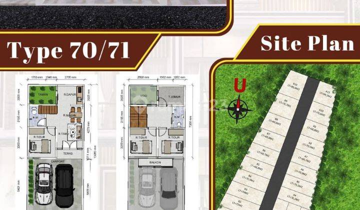Rumah 2 Lantai Baru Mewah promo heboh kpr dp 0% free biaya bphtb ajb notaris akses tol 5 mnt  8
