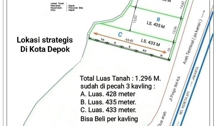 Tanah Di Pancoran Mas Depok Jawa Barat  2
