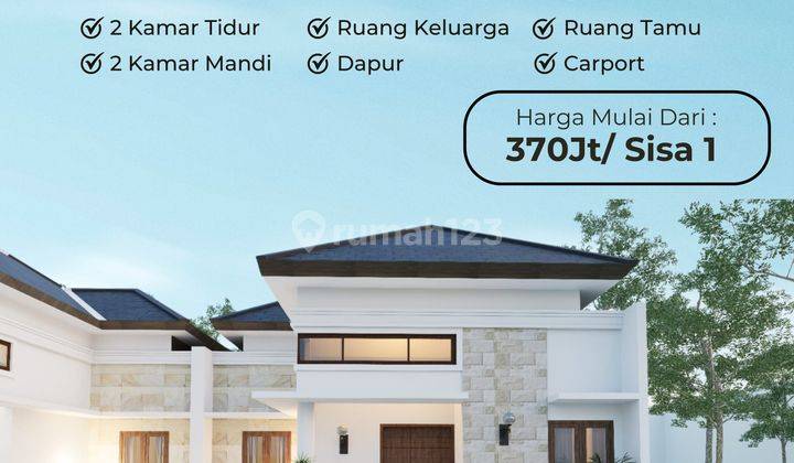 Sisa 1 Unit Rumah Limasan Minimalis Type Luas 50 100 1