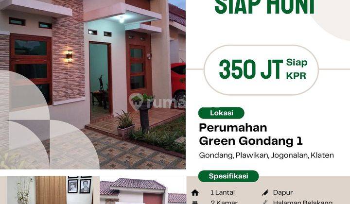 Jual Rumah Siap Huni Cuma 300 Jutaan Dekat Pabrik Gula Gondang Klaten 1