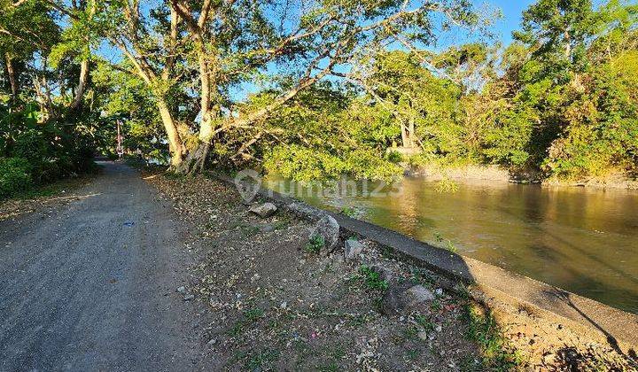 Tanah posisi hoek river view di sanur kesiman 1