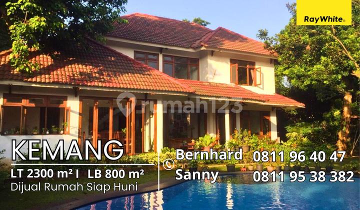 DIBAWAH NJOP !! JUAL CEPAT MURAH !! KEMANG AREA LT 2.585m²/LB 500m² HANYA Rp 45M 