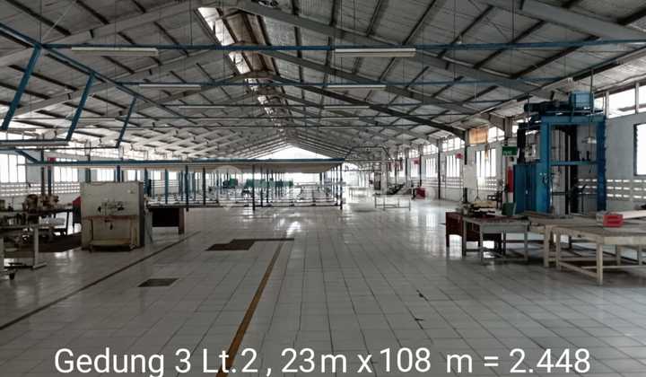 Jual Gudang Produksi Sukajadi dekat bandara Soekarno Hatta