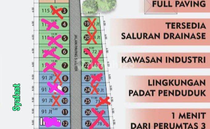Tanah murah wonoayu,row jalan lebar,siap balik nama,unit terbatas  1