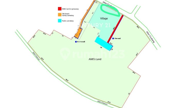 Tanah Luas 14386 Lokasi Jl Cicukang Tengah Sayap TKI Bandung