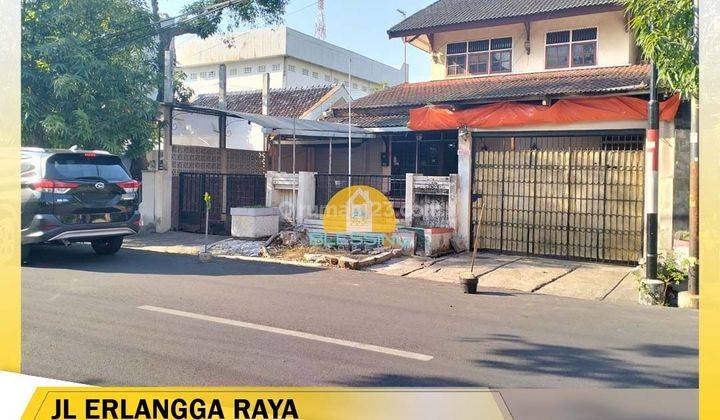 Dijual rumah tengah kota strategis  jalan Erlangga raya pleburan 1