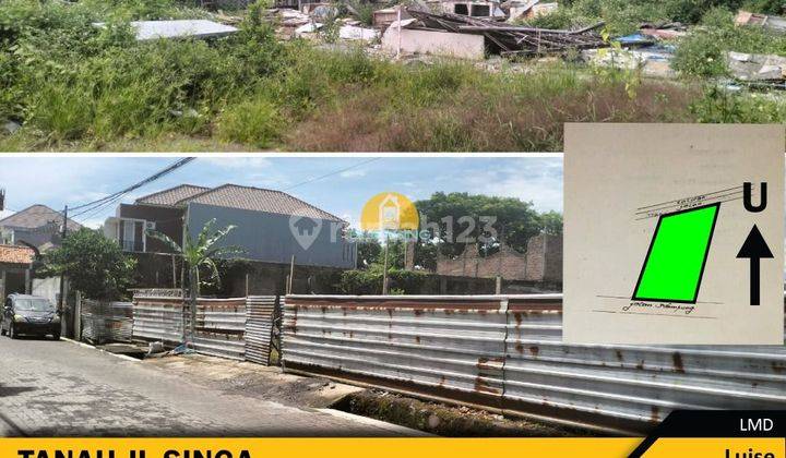 Dijual tanah kotak, kontur datar jalan Singa Utara Pedurungan 1