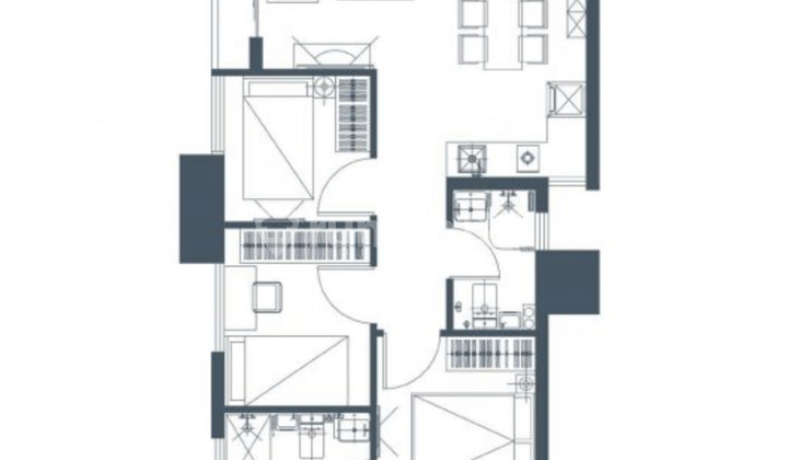 MEIKARTA Apartment 3 BR Unfurnished New 2