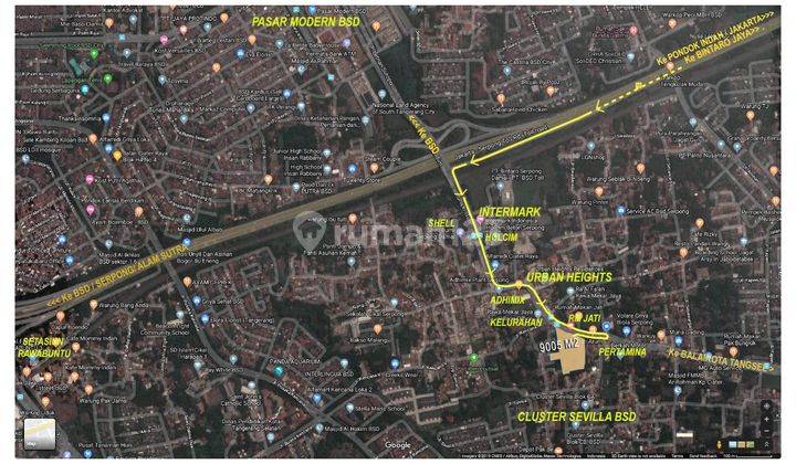  Tanah Komersil Luas 9005m2 Di Pinggir Jalan Raya Ciater Tangsel 2