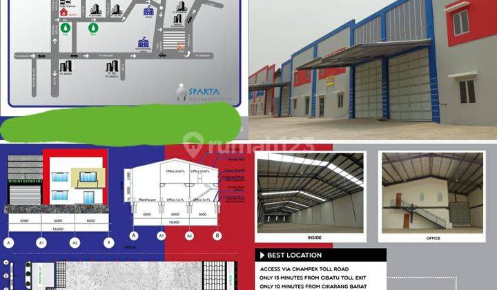 Cool  Luxurious Good for factory or warehouse rental in the Lippo Cikarang area, ready to use. 1