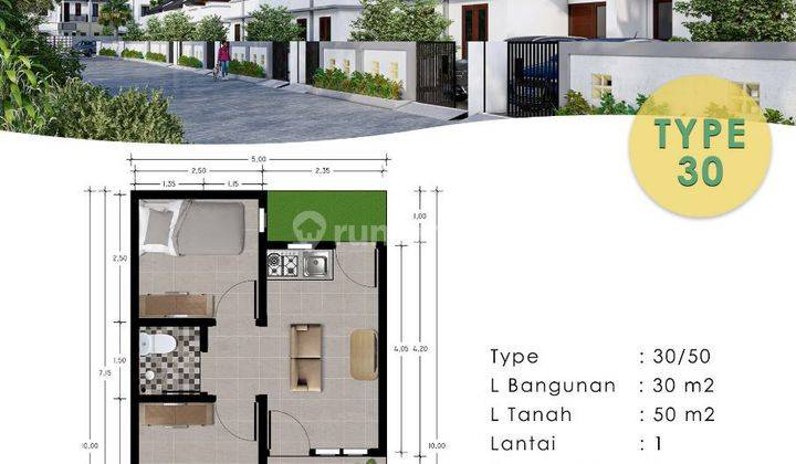 Rumah Baru Unfurnished SHM di Goa Gong, Jimbaran, Badung 1