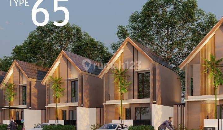 Rumah 2 Lantai Konsep Scandinavian Fasum Lengkap di Kalasan 1