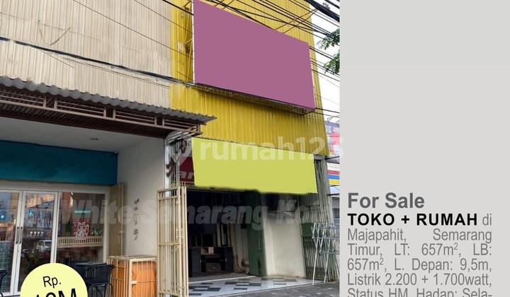 Dijual Toko dan Rumah di daerah Majapahit Semarang Timur(A2387) 2