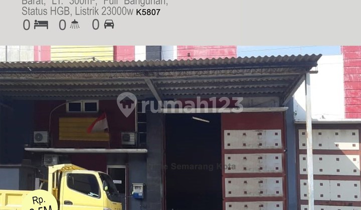 Dijual Gudang Full Bangunan di kawasan Pergudangan Yos Sudarso Semarang Utara  (A1457) 1