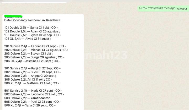 FOR SALE 5-Storey Boarding House in Jembatan Lima, Area 4 x 20, 20+1 Rooms 2