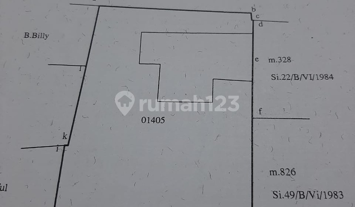FOR SALE Palmerah House Land Area + Building 805 m2 2