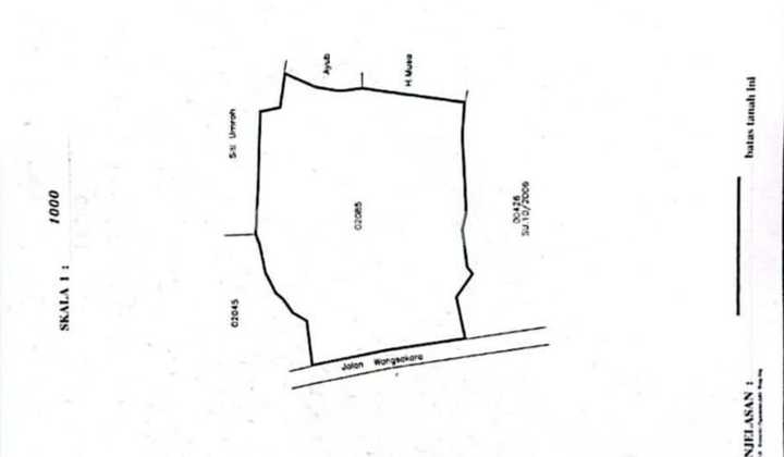 FOR SALE Provincial Road Plot Tigaraksa Area 6200 m2 Freehold Title