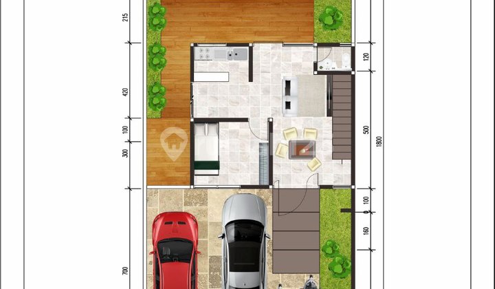 Cluster mewah murah belakang  Kantor pemda sukoharjo 2 Lantai SHM 6