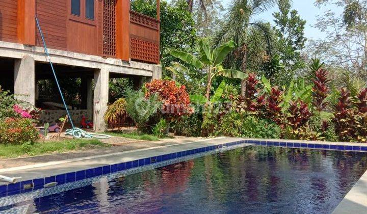 Rumah villa kayu pilihan 2 lantai plus kolam renang view Sunset 2