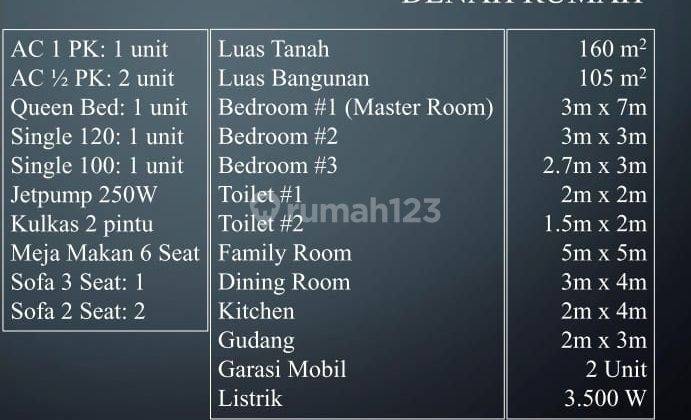 Jual Cepat Rumah Furnished Rapih Taman Aster Cibitung 2