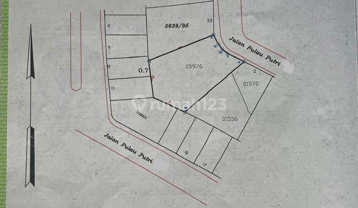 Tanah di Pulau Putri Modernland , Tangerang SHM 357 m² 1