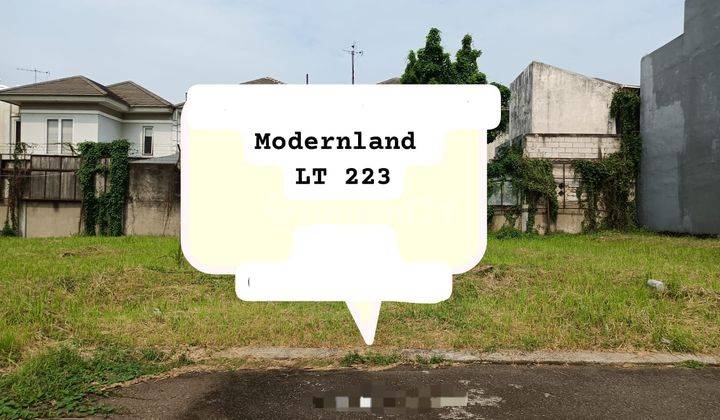 Tanah Murah di Modernland, Tangerang SHM 223 m² 1