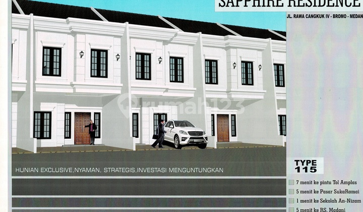 Promo Rumah Komplek Baru di Bromo 2 Lantai Siap Huni SHM