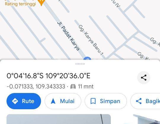 Tanah Kosong Ukuran 792M2 Sepakat II Gg. Era Baru 1