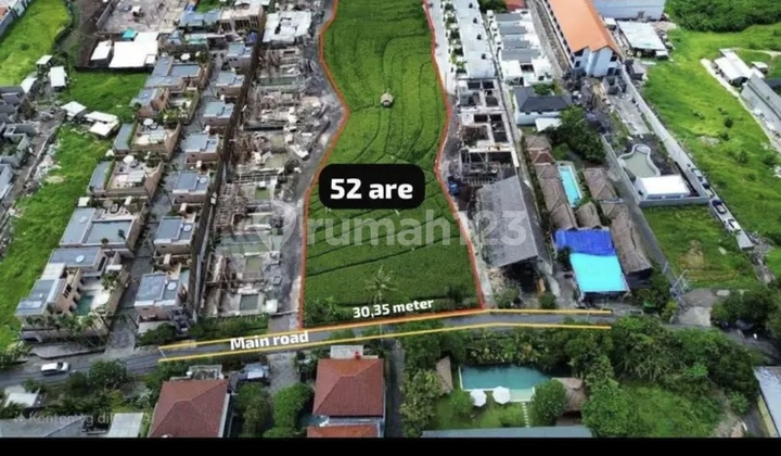 For Rent 52 Are SHM Land in Pererenan For Rent 52 Are SHM Land in Pererenan